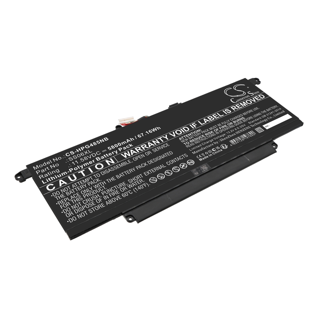 Compatible battery replacement for HP  SS06XL, M73476-005, M64310-271, TPN-DB0O