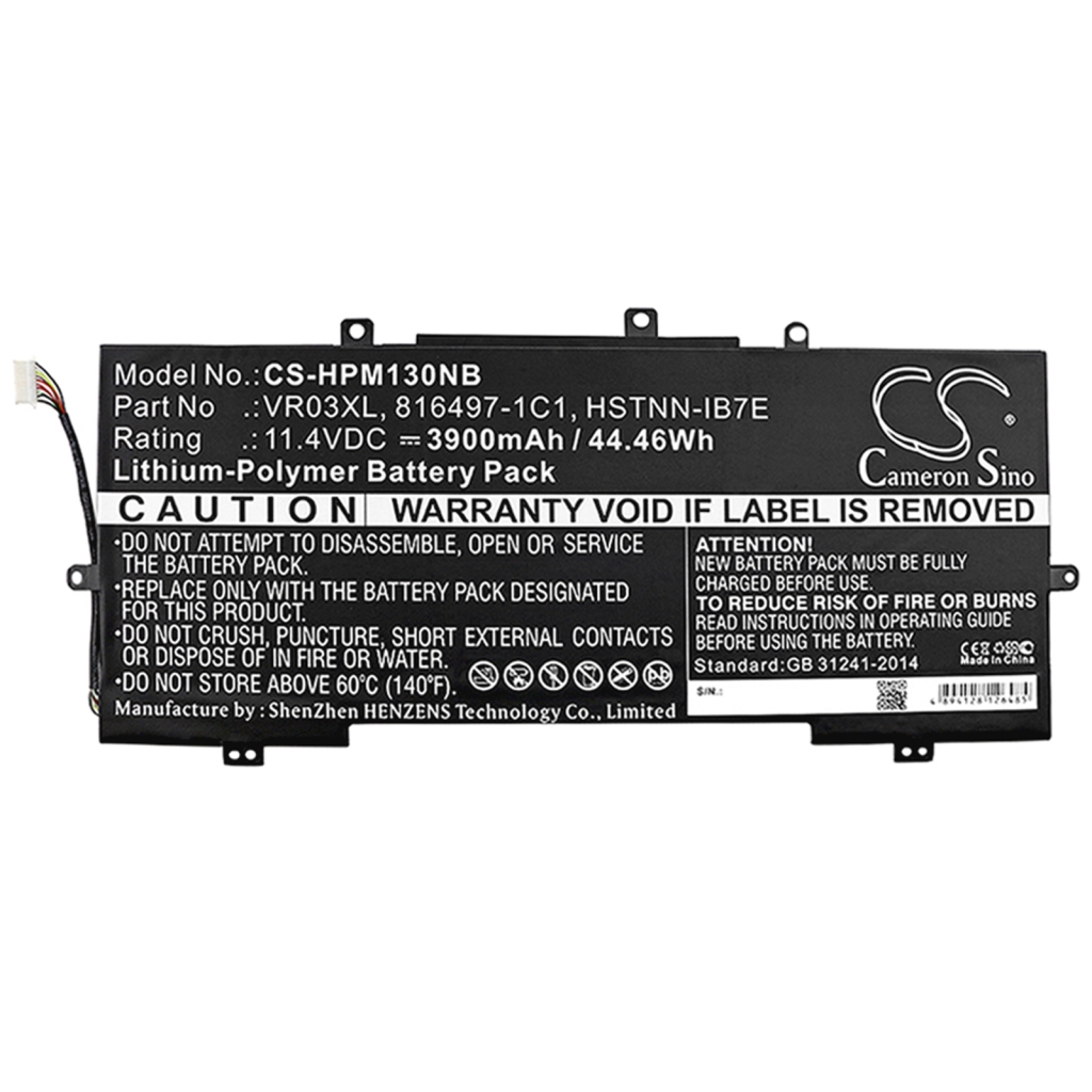 Compatible battery replacement for HP  816238-850, TPN-C120, B07BN9DLDJ, VR03XL, HSTNN-IB7E...