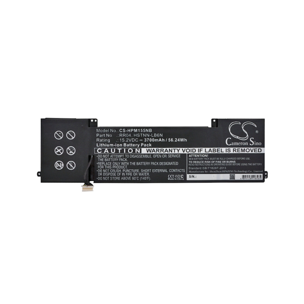 Compatible battery replacement for HP  HSTNN-LB6N, HP011403-PRR14G01, 775951-421(4ICP/6/60/80), RR04, 775951-421...