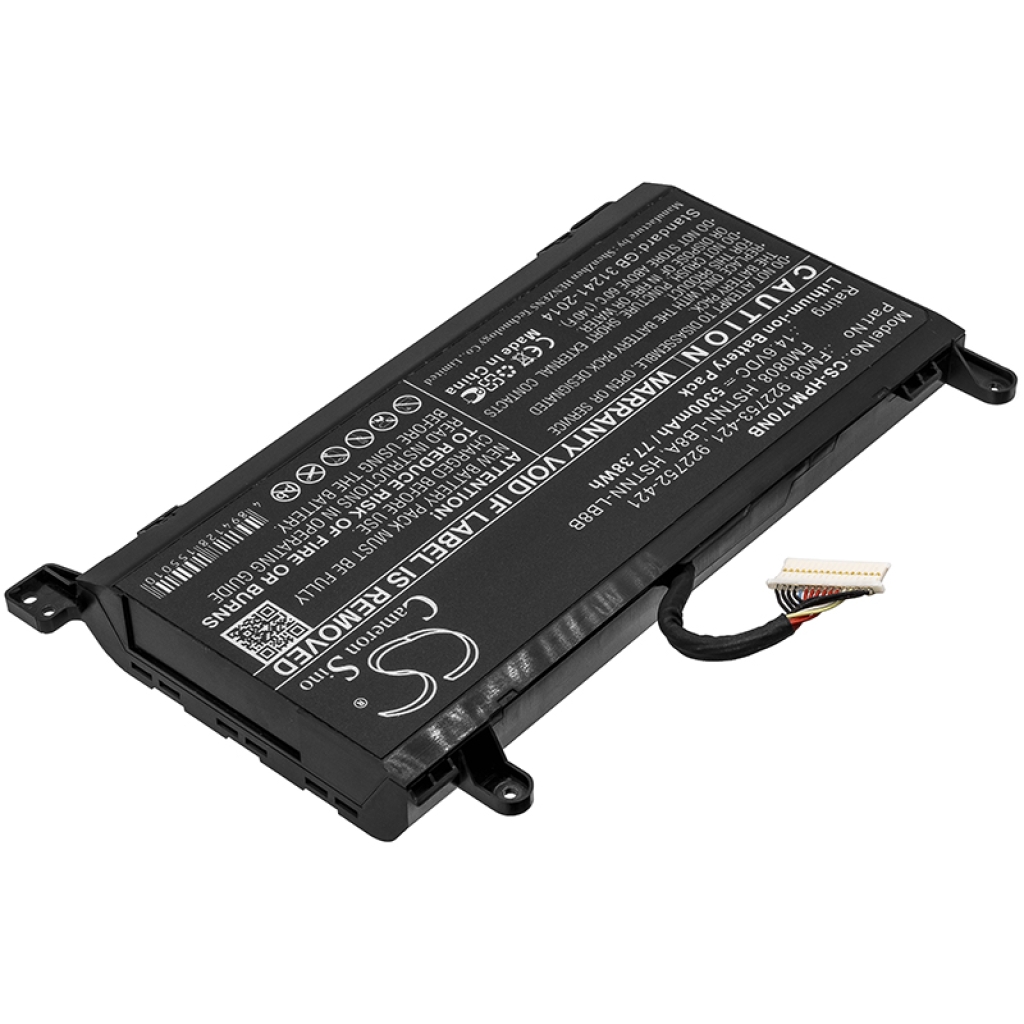 Compatible battery replacement for HP  922753-421, HSTNN-LB8A, FM0808, 922752-421, FM08XL...