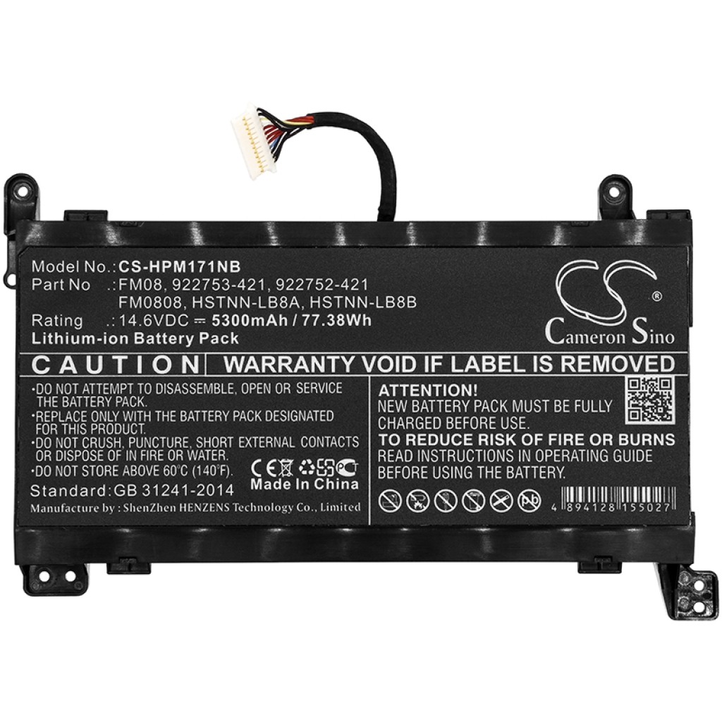 Compatible battery replacement for HP  922976-855, HSTNN-LB8B, FM08082-CL, 922753-421, HSTNN-LB8A...