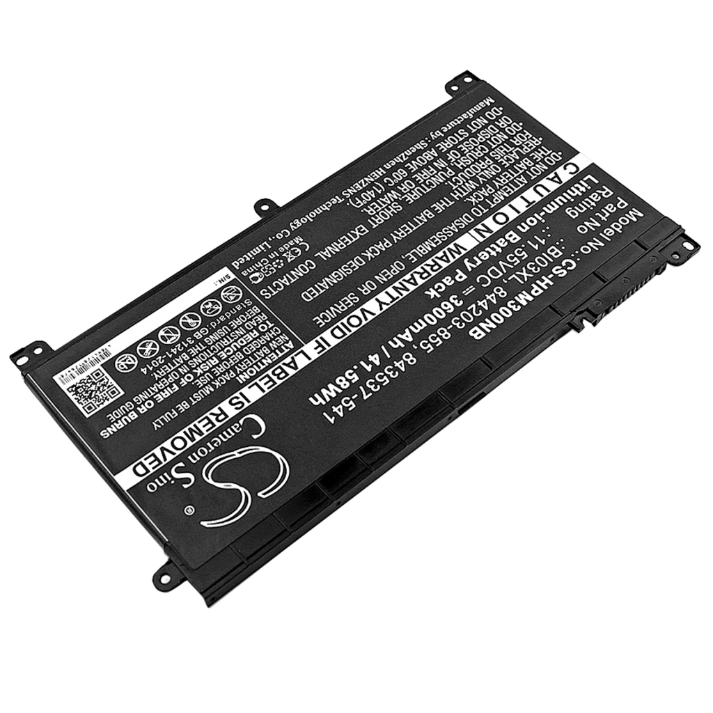 Compatible battery replacement for HP  843537-421, BI03XL, 915230-541, ON03XL, 1LT72ES...