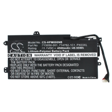 Compatible battery replacement for HP  TPN-C110, 714762-2C1, HSTNN-LB4P, 714762-141, 715050-001...