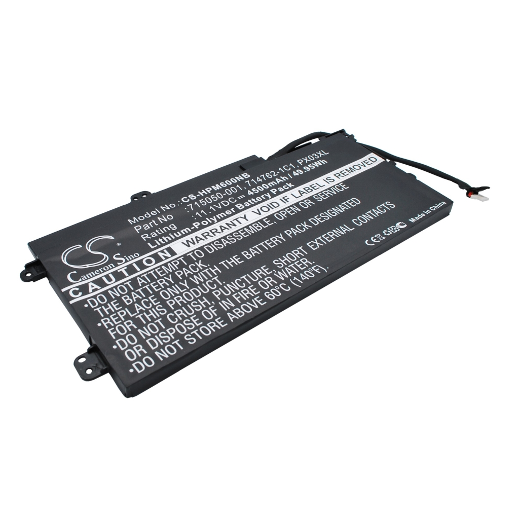 Compatible battery replacement for HP  HP011214-PLP13G01, TPN-C111, 714762-421, PX03050XL, 714762-171...