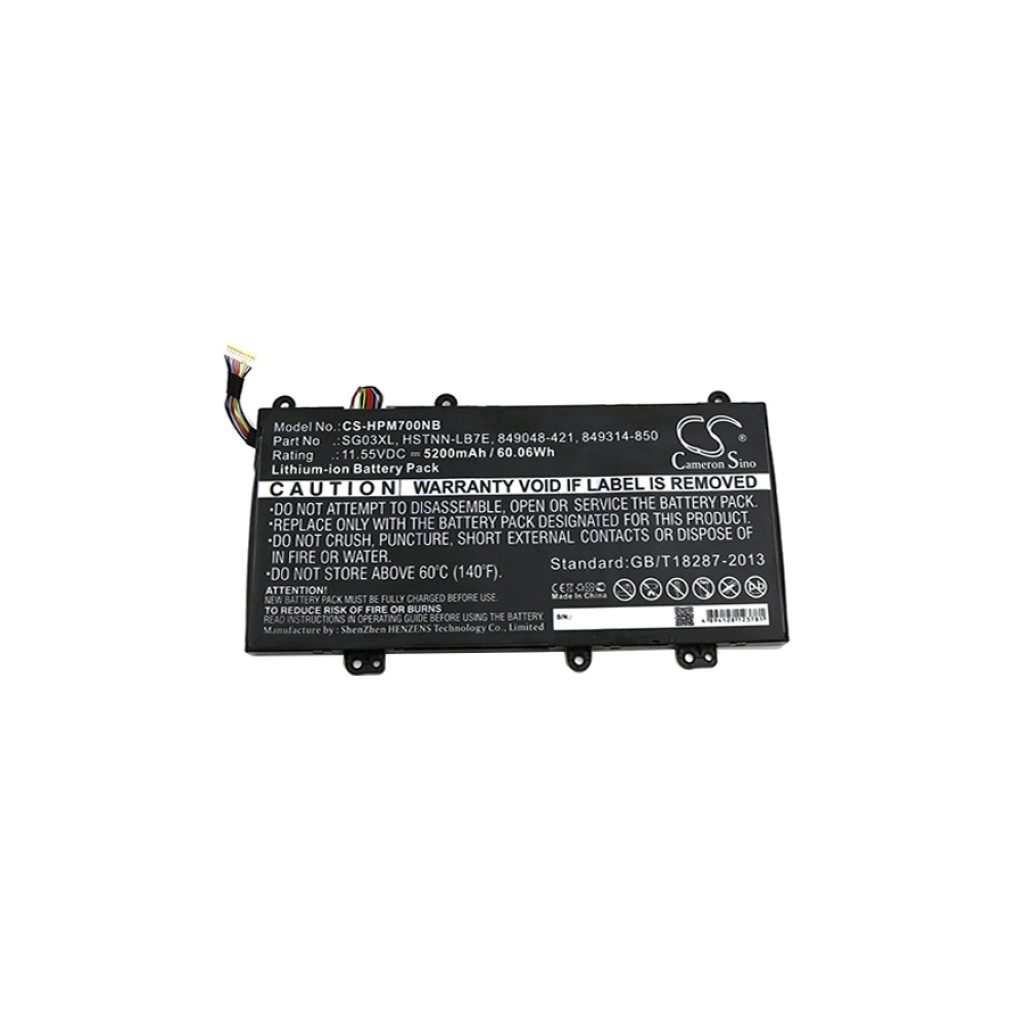 Compatible battery replacement for HP  HSTNN-LB7E, 849049-421, SG03061XL-PR, 849315-856, 849048-421...