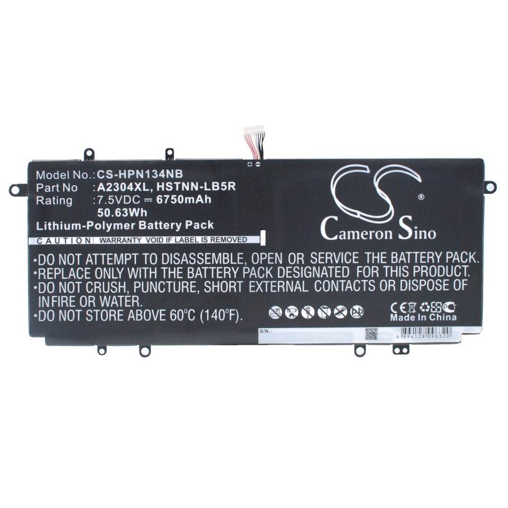 Compatible battery replacement for HP  A2304051XL-PL, A2304051XL, TPN-Q134, 738392-005, HSTNN-LB5R...