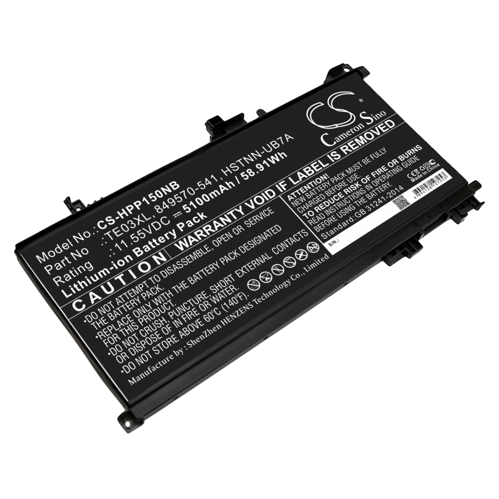 Compatible battery replacement for HP  15-AX033TX, TE03061XL, 849570-543, HSTNN-UB7T, 849570-542...