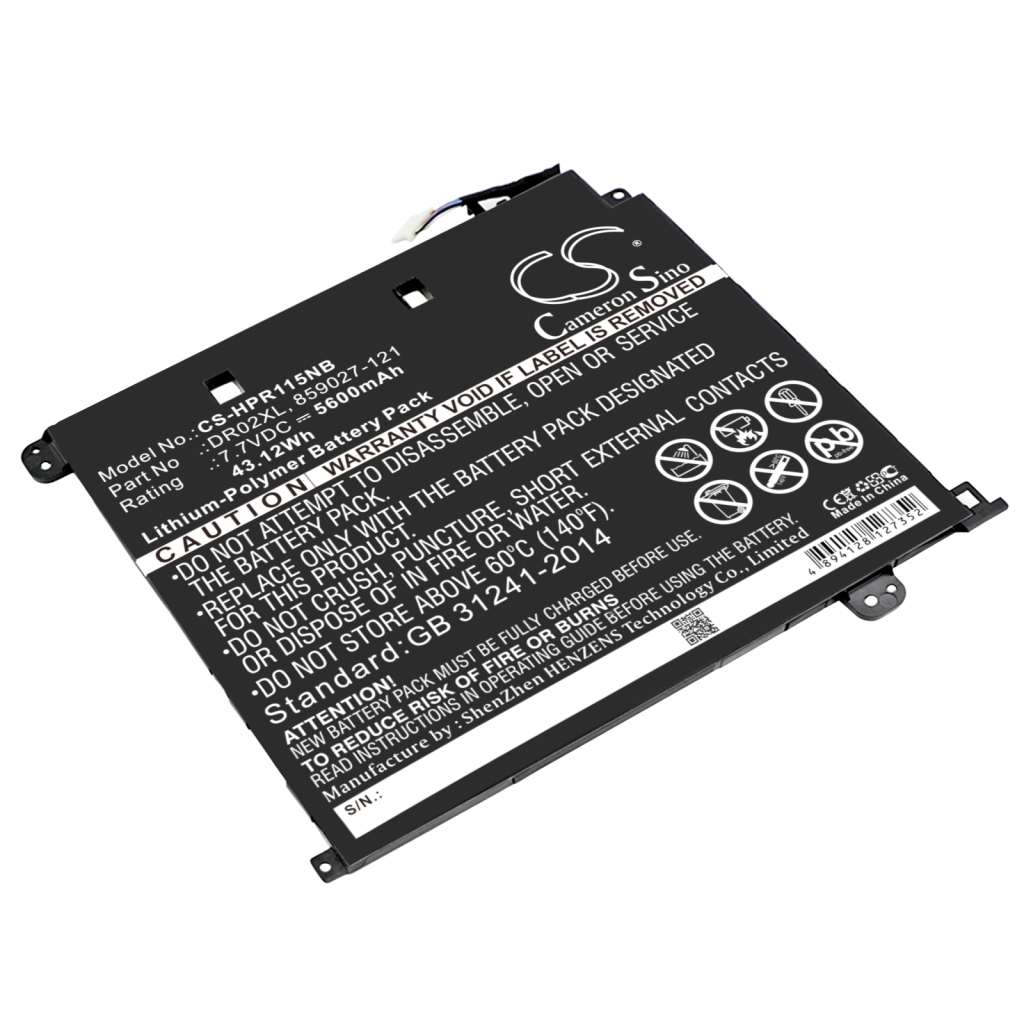 Compatible battery replacement for HP  HSTNN-IB7M, 859027-421, DR02XL, 859027-1C1, DR02043XL-PL...