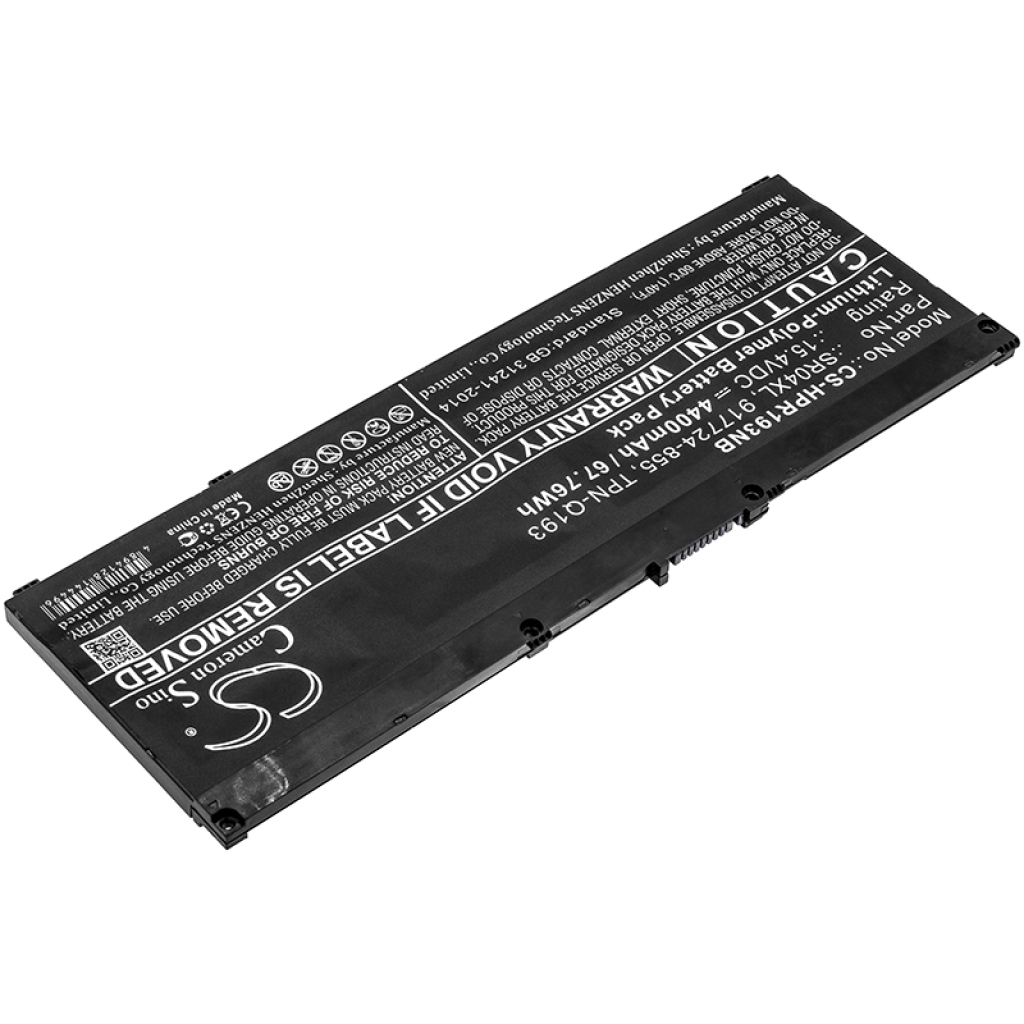 Compatible battery replacement for HP  TPN-C134, HSTNN-IB7Z, 917678-2B1, TPN-C133, HSTNN-DB7W...