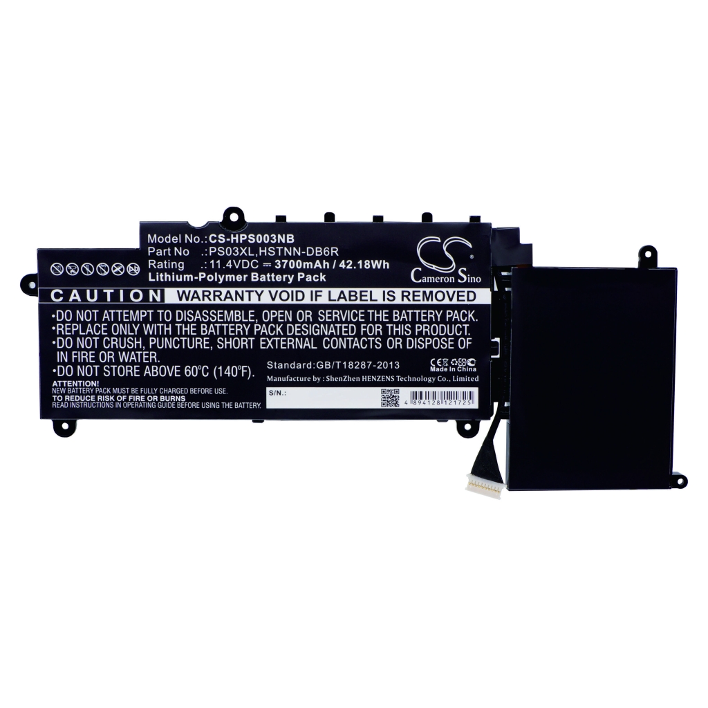 Compatible battery replacement for HP  HSTNN-DB6R, 787088-241, PS03043XL, 6EKHK01BB6O03Q, HSTNN-DB6O...