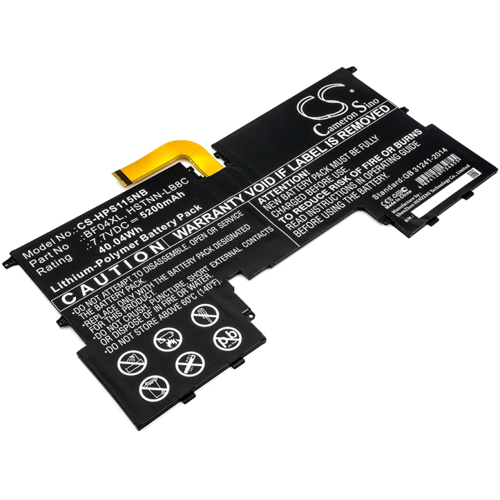 Compatible battery replacement for HP  HSTNN-LB8C, 924843-42, BF04XL, BF04043XL, 924960-855...