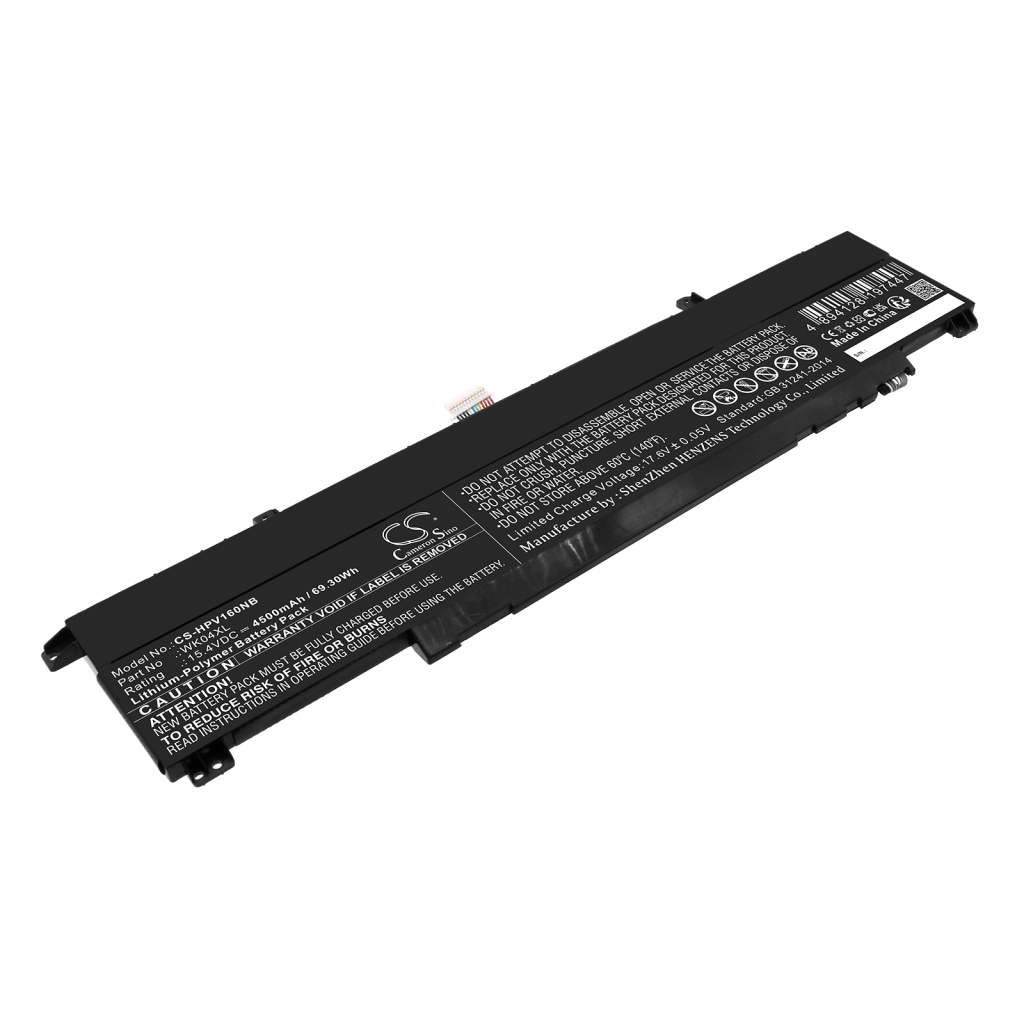 Compatible battery replacement for HP  WK04070XL, HSTNN-OB2C, M39179-005, HSTNN-IB9V, M38822-AC1...