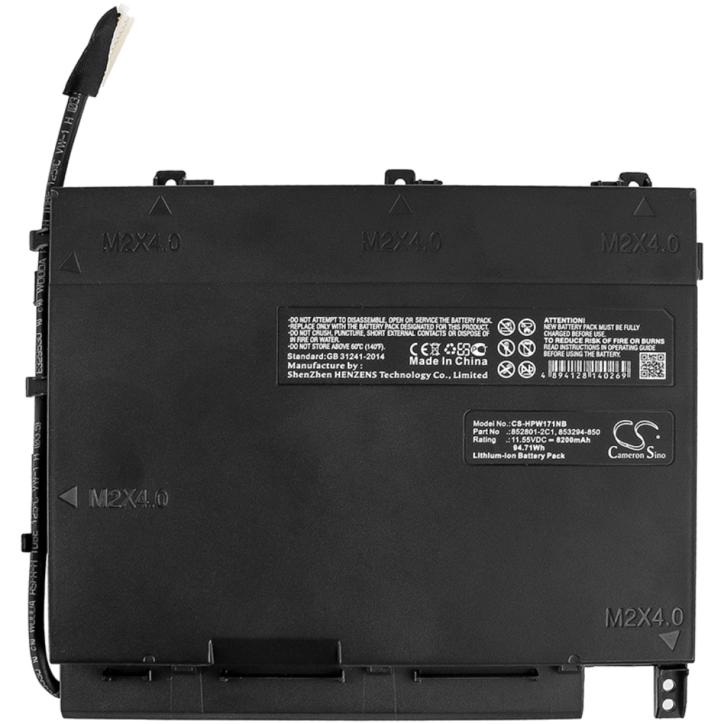 Compatible battery replacement for HP  853294-850, 852801-2C1, PF06XL, HSTNN-DB7M, 853294-855