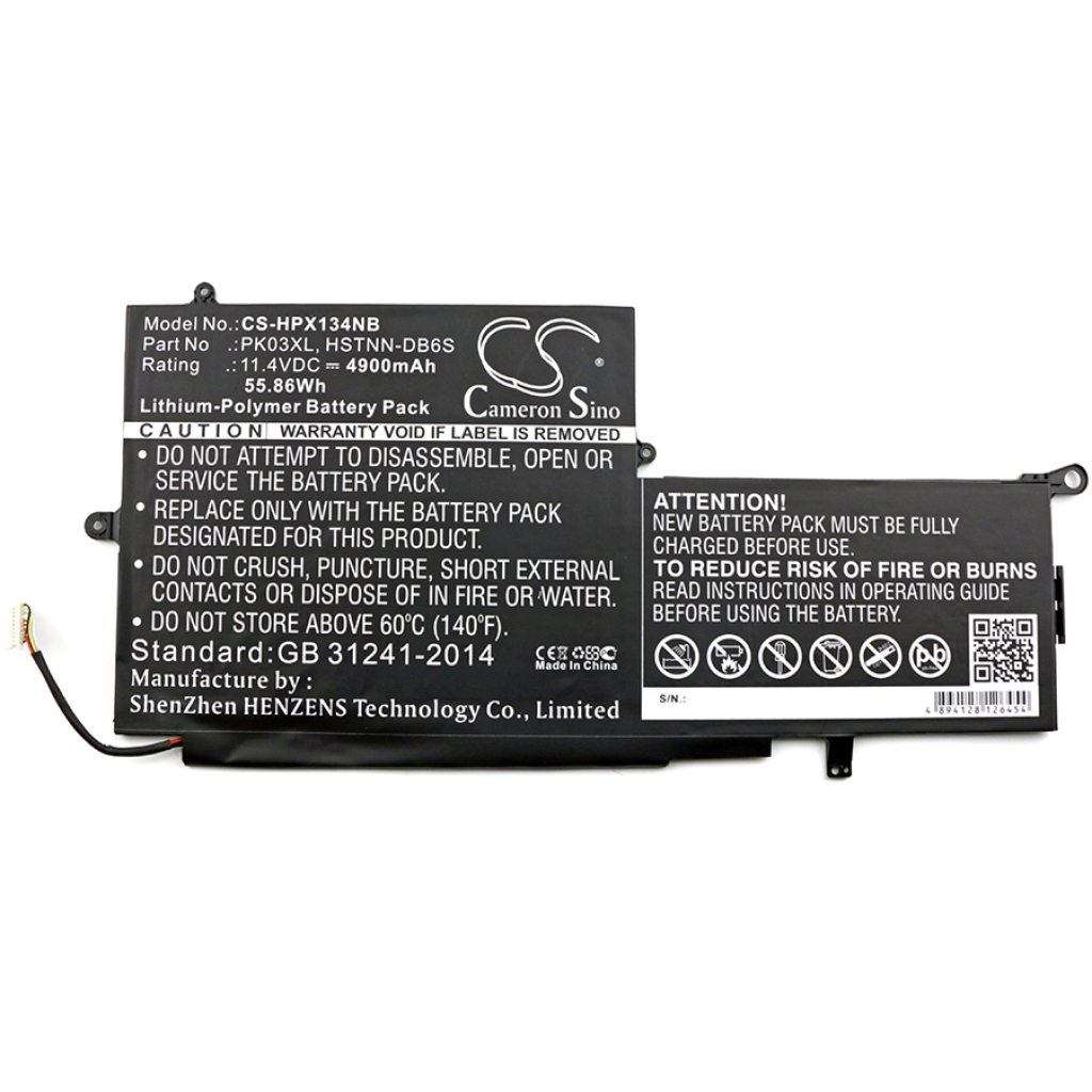 Compatible battery replacement for HP  788237-2C3, PK03XL, 788237-2C2, PK03056XL, 788237-2C1...