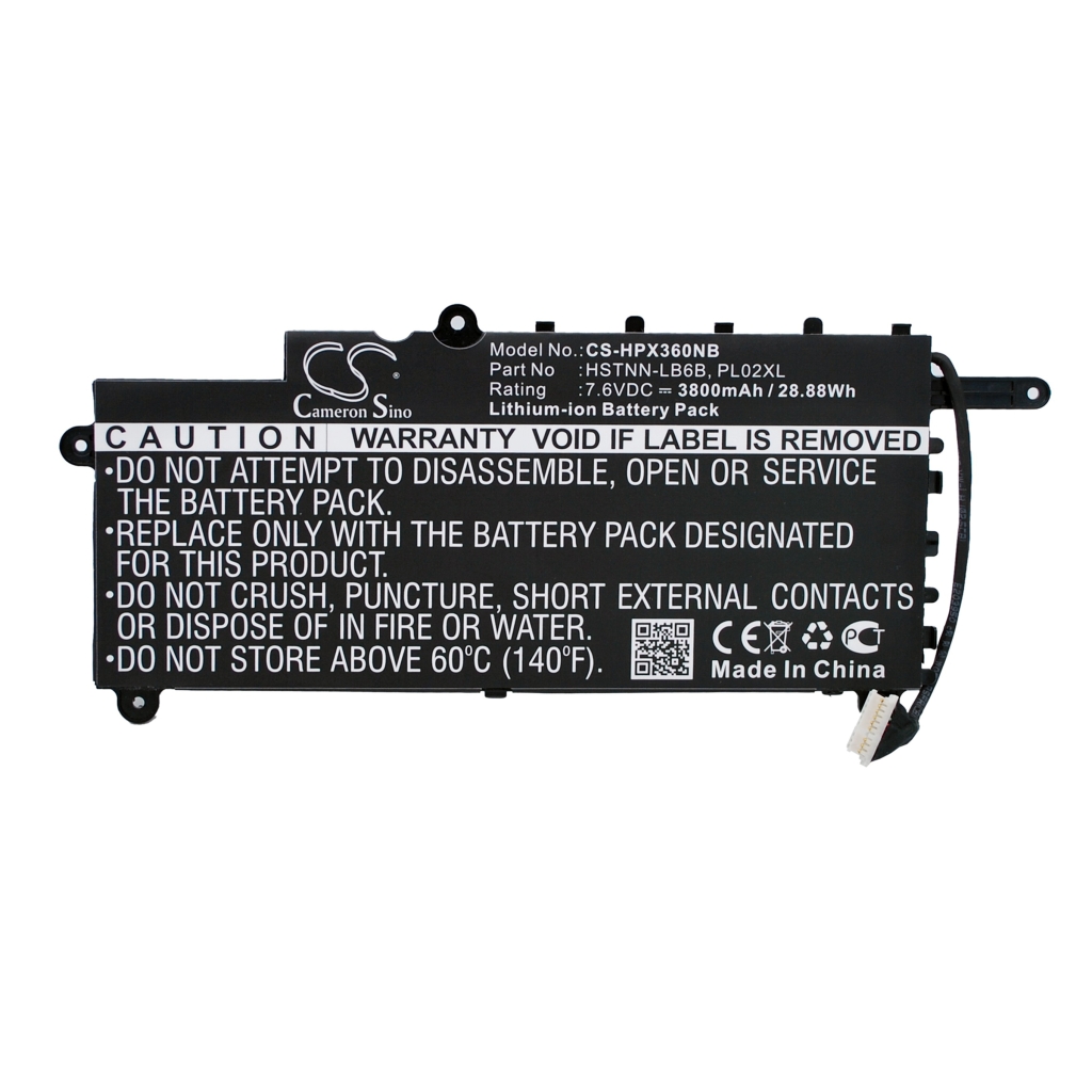 Compatible battery replacement for HP  PL02029XL, 751681-421, HSTNN-LB6B, 751681-231, TPN-C115...