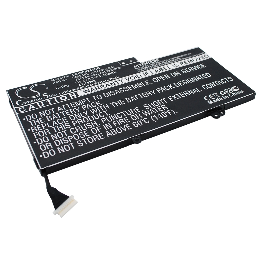 Compatible battery replacement for HP  TPN-Q149, HSTNN-LB6L, TPN-Q148, 767068-005, TPN-Q147...