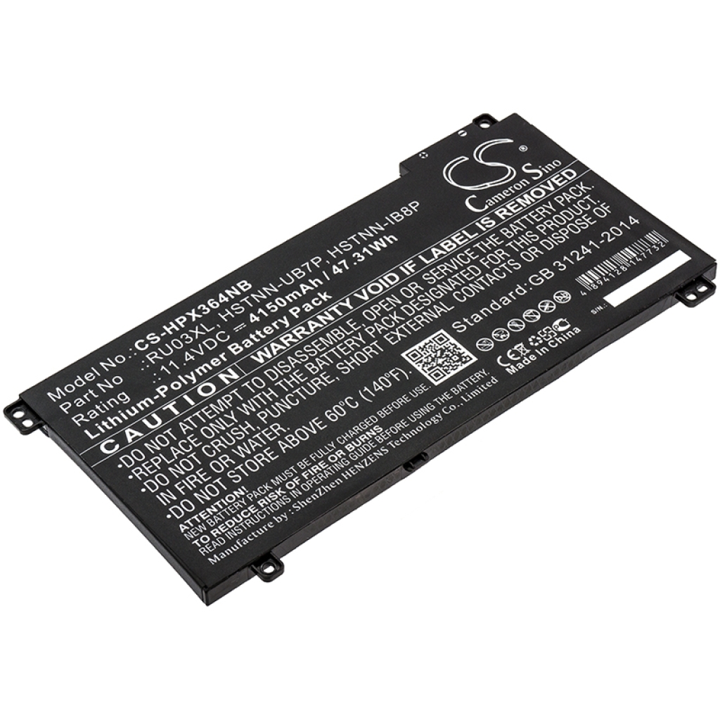 Compatible battery replacement for HP  L12717-171, L12791-855, HSTNN-UB7P, L12717-541, HSTNN-LB8K...