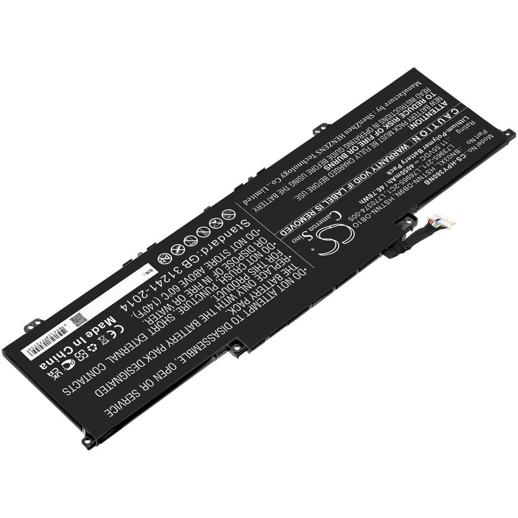 Compatible battery replacement for HP  HSTNN-DB9N, L76965-AC1, BN03XL, L76965-2C1, L770374-005...