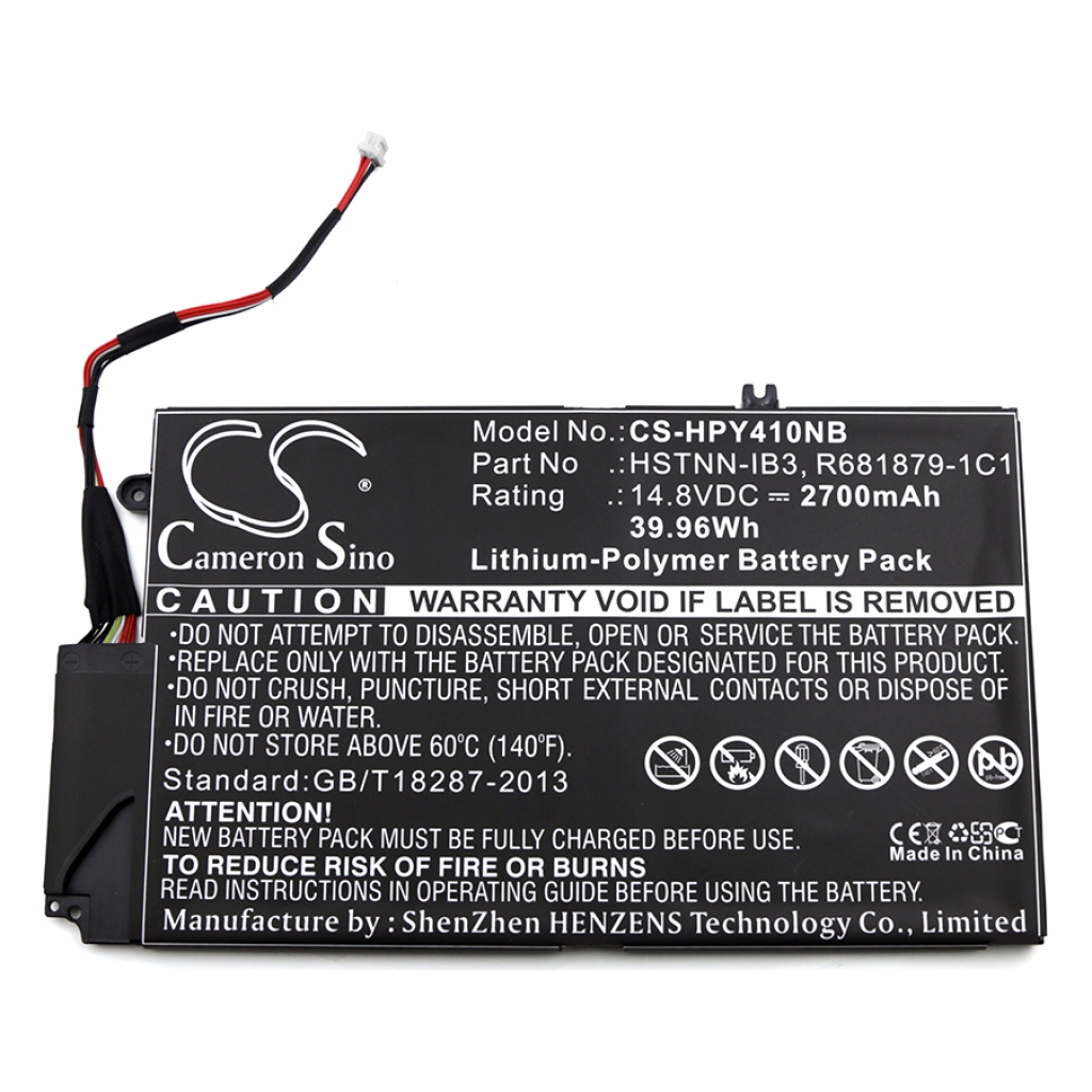 Compatible battery replacement for HP  EL04, 681879-171, HSTNN-UB3R, 681949-541, 681879-121...