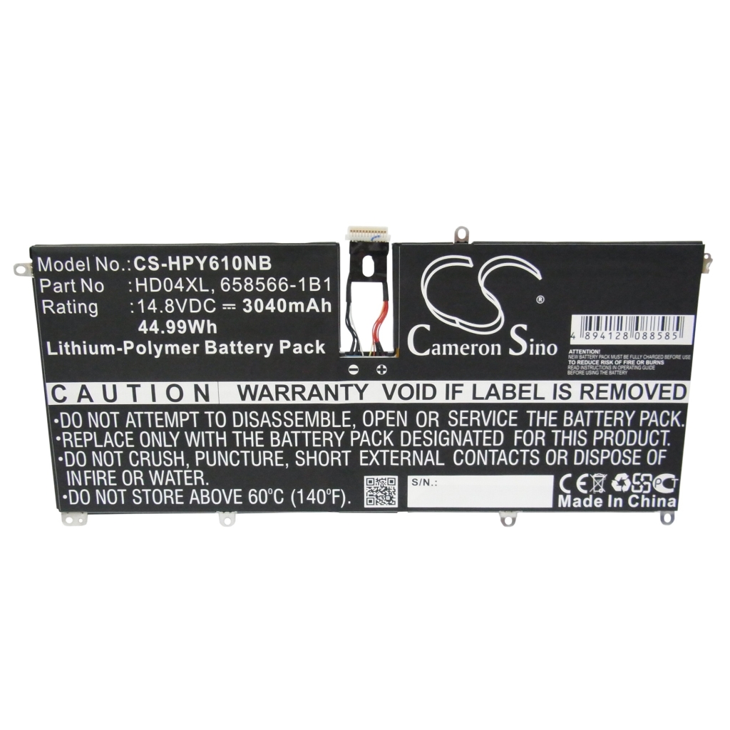 Compatible battery replacement for HP  HD04XL, 685989-001, 685866-1B1, TPN-C104, 685866-171...