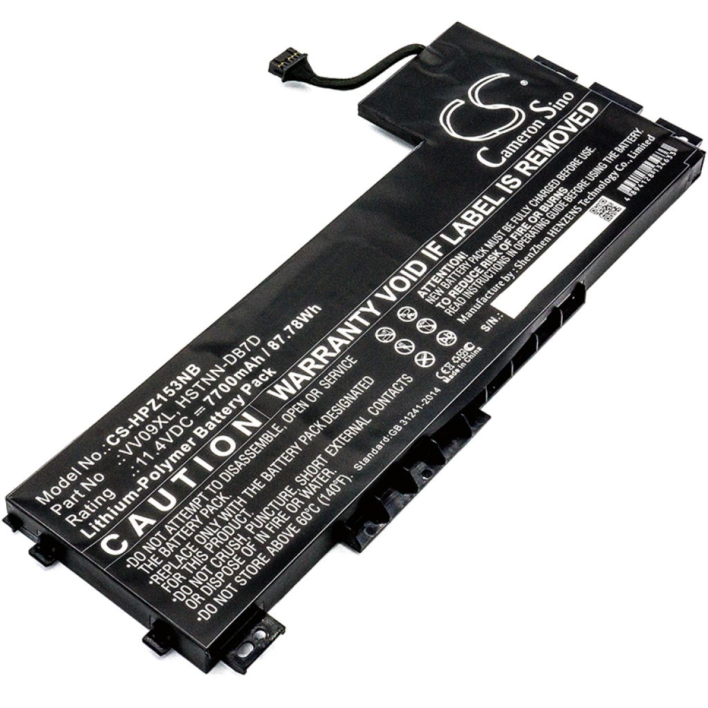 Compatible battery replacement for HP  HSTNN-C87C, 808398-2B2, 808452-002, 808398-2B1, VV09XL...