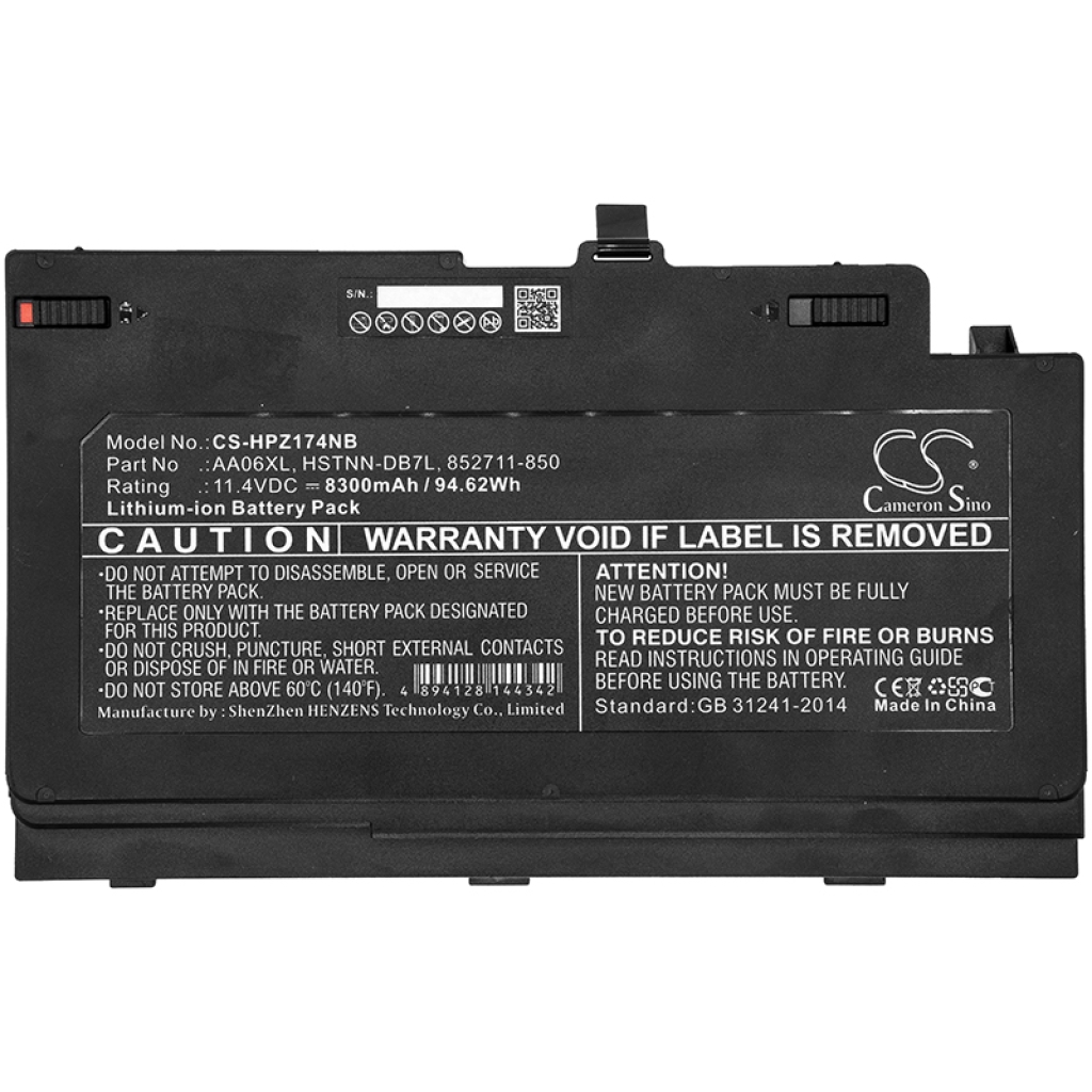 Compatible battery replacement for HP  852527-242, Z3R03UT, HQ-TRE, 852527-241, Z3R03AA-NB...