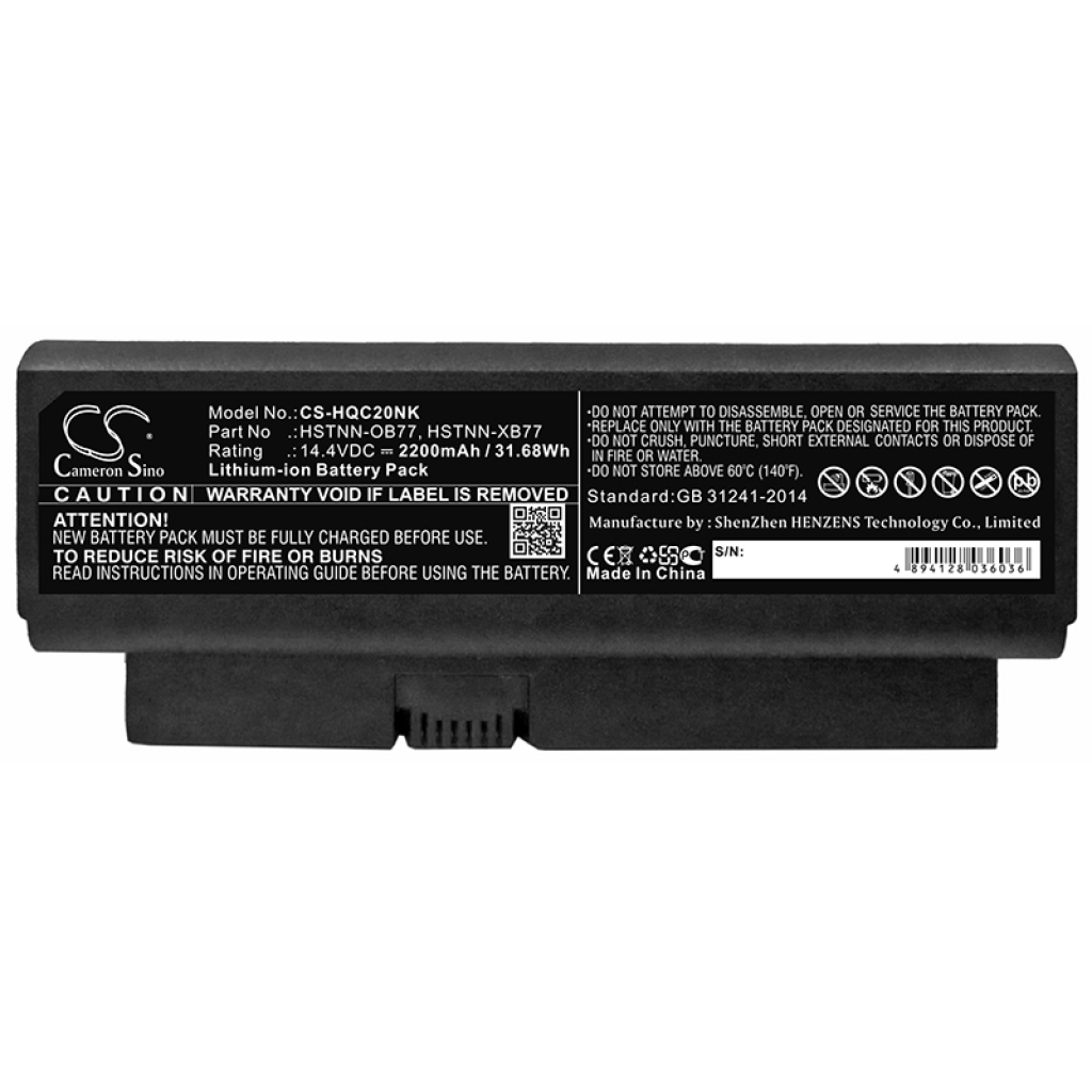 Compatible battery replacement for HP  HSTNN-OB77, 482372-361, AT902AA, 482372-322, 579320-001...