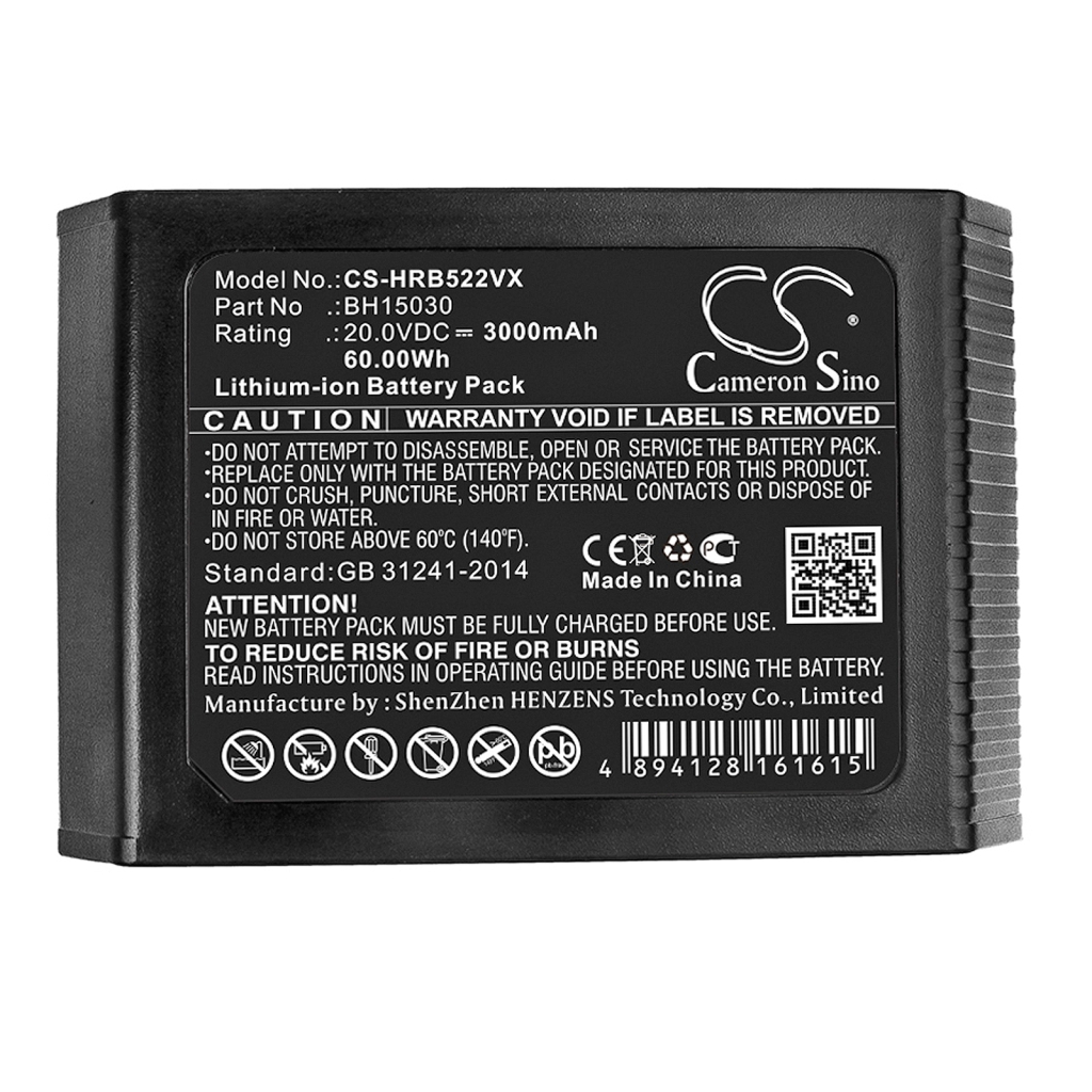 Compatible battery replacement for Hoover  BH15030, BH25040, BH15260BH15260PC, BH15040, BH15030C