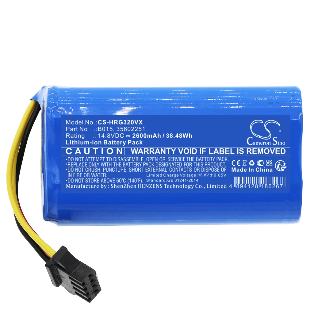 Compatible battery replacement for Hoover  HGO0314BAT, B015, 35602251