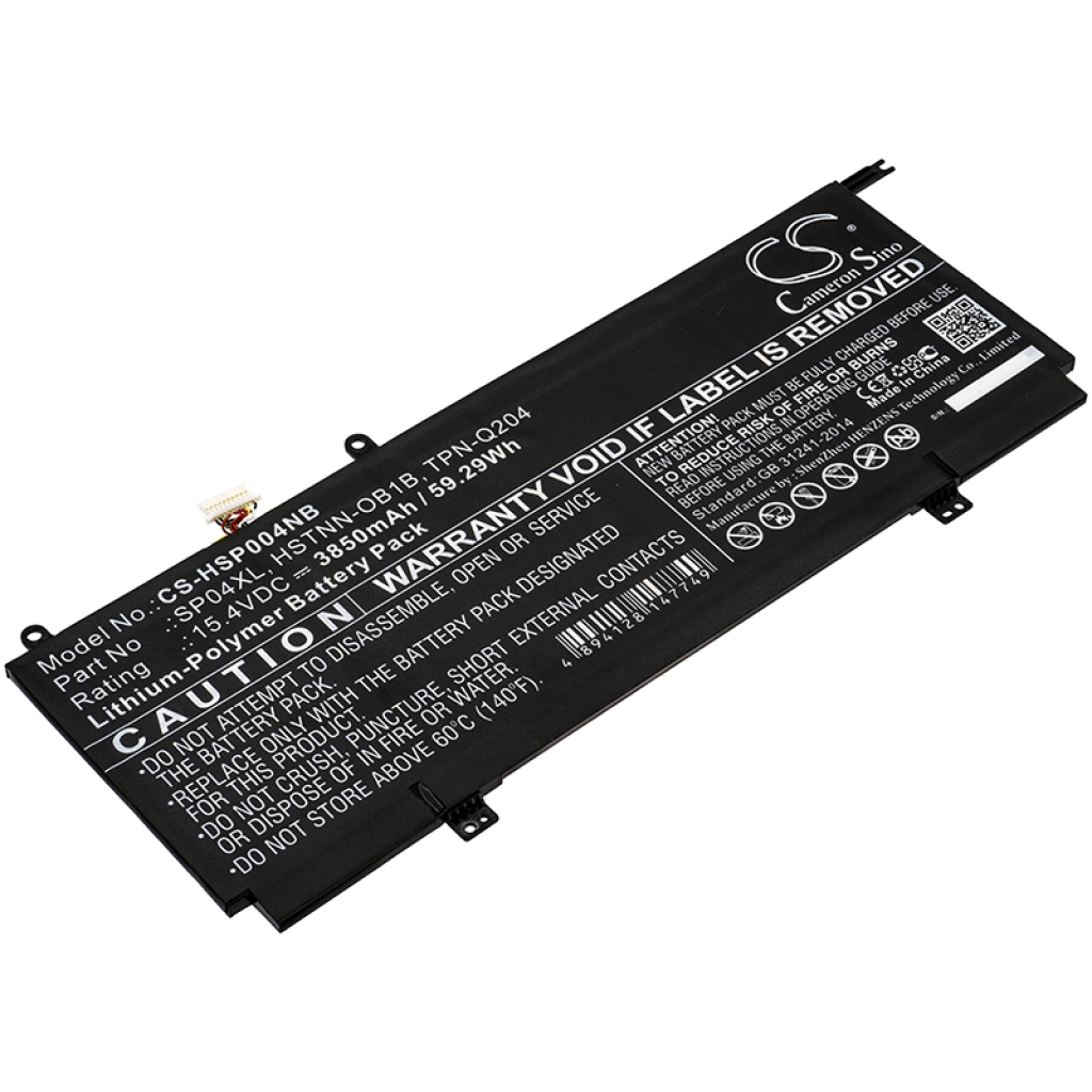 Compatible battery replacement for HP  TPN-Q204, L28538-AC1, TPN-Q203, HSTNN-OB1B, SP04XL...