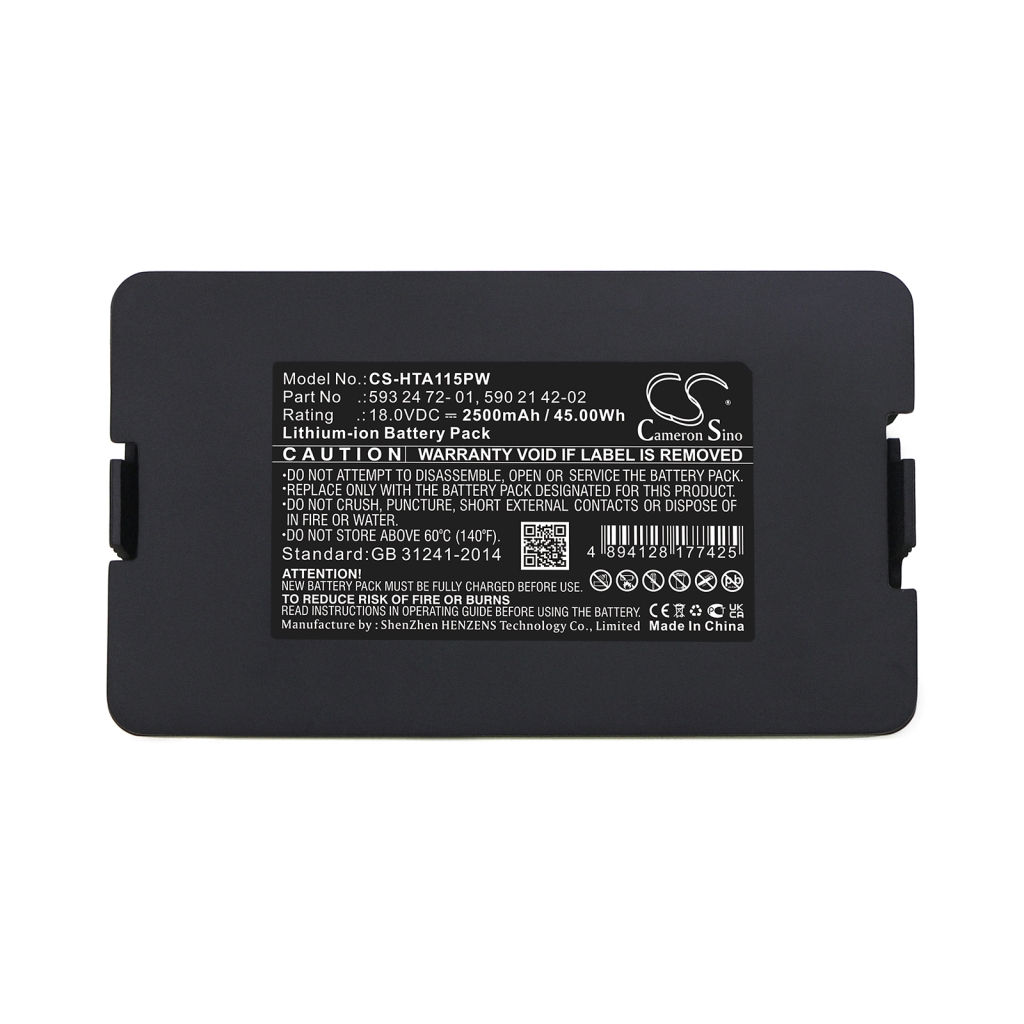 Compatible battery replacement for Gardena  5931141-05, 5848528-01, 590 81 01-01, 593 24 72-01, 584 85 28-03...