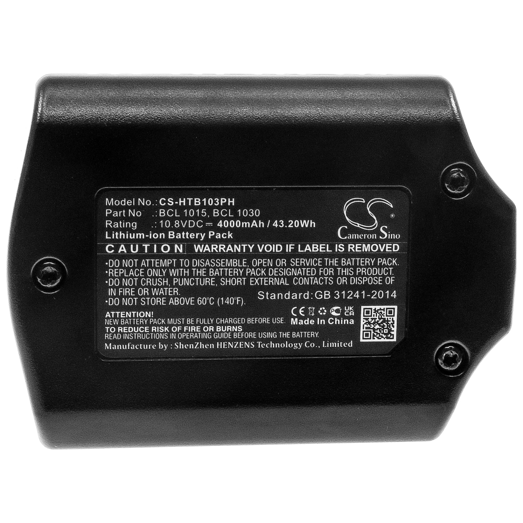 Compatible battery replacement for HITACHI  329369, 331065, BCL1030A, 329389, BCL 1030M...