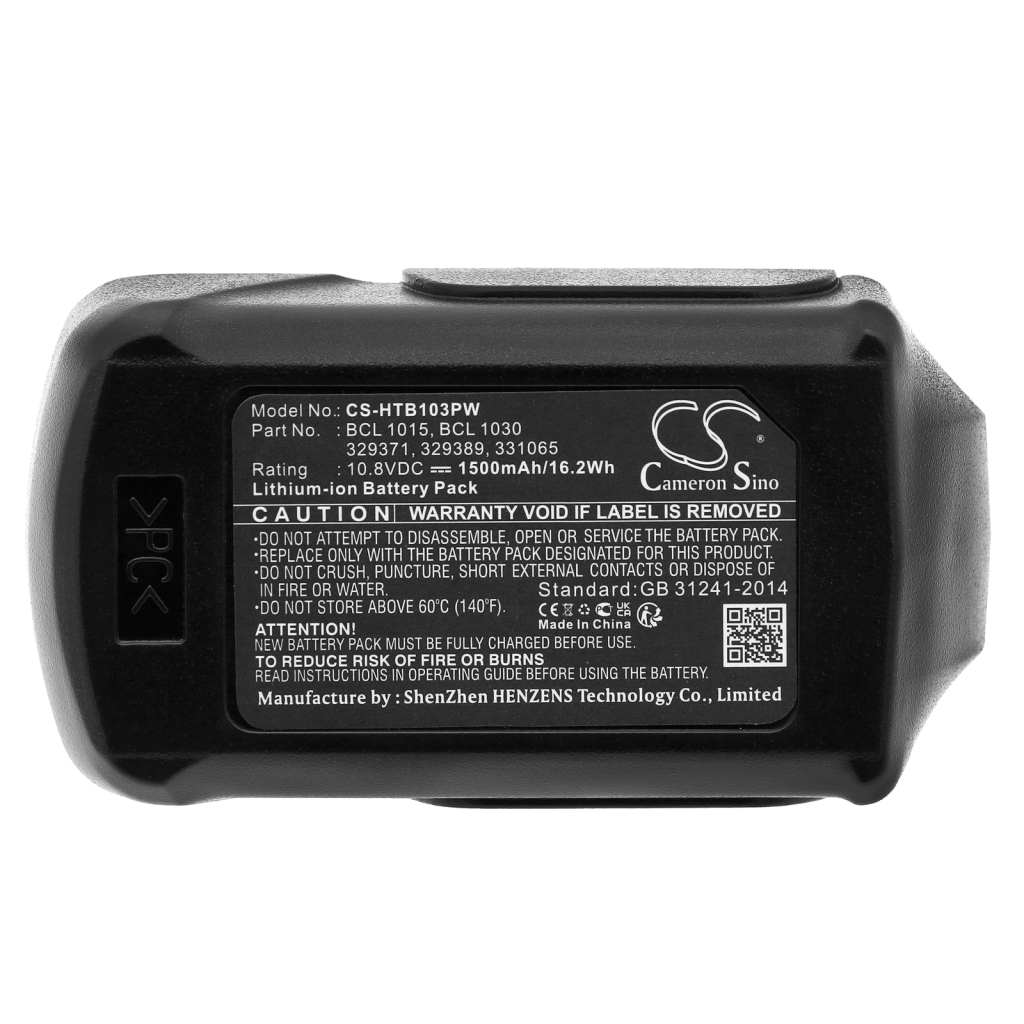 Compatible battery replacement for HITACHI  329369, 331065, BCL1030A, 329389, BCL 1030M...