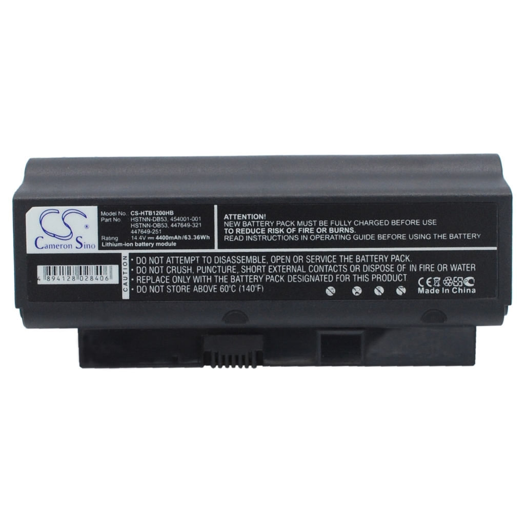 Compatible battery replacement for Compaq  454001-001, 447649-321, 447649-251, HSTNN-OB53, HSTNN-DB53