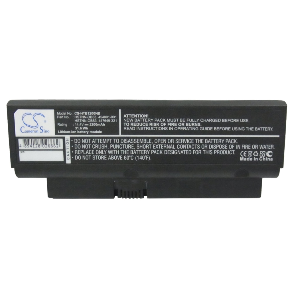 Compatible battery replacement for Compaq  447649-321, 447649-251, HSTNN-OB53, HSTNN-DB53, 454001-001