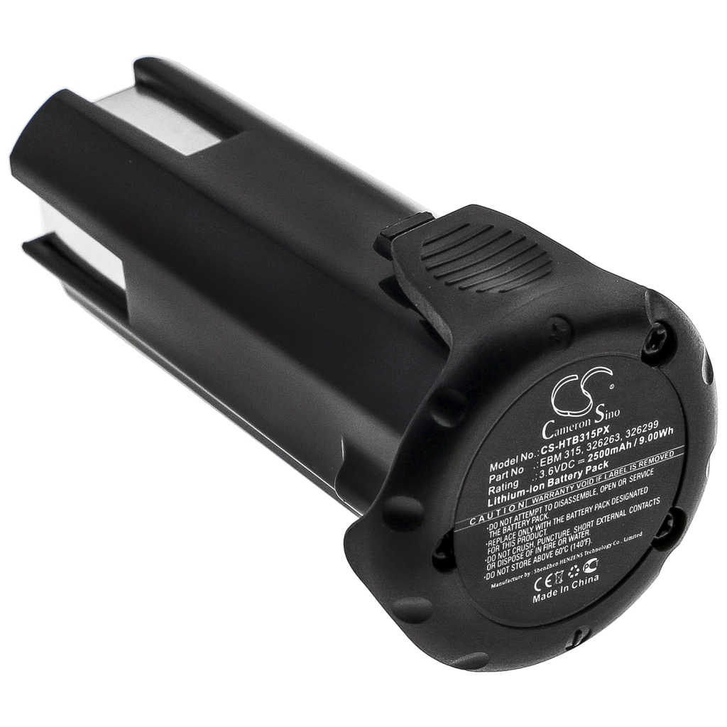 Compatible battery replacement for HITACHI  EBM 315, 9B12070R, 326299, 326263