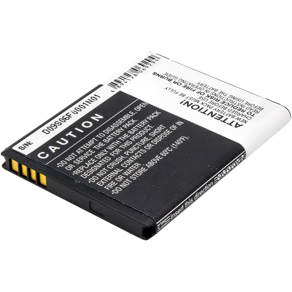 Compatible battery replacement for HTC  BA S540, BA S460, 35H00154-01M, 35H00143-01M, BD29100