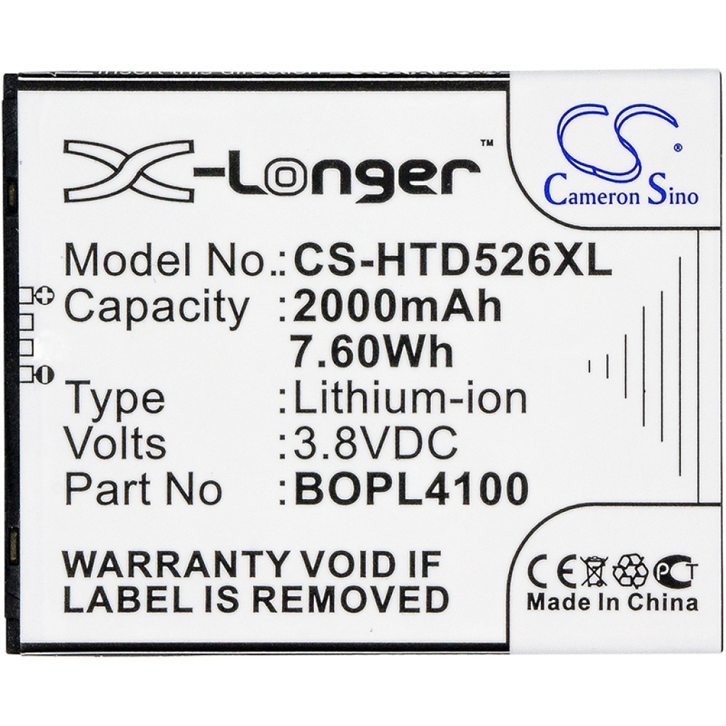 Mobile Phone Battery HTC CS-HTD526XL