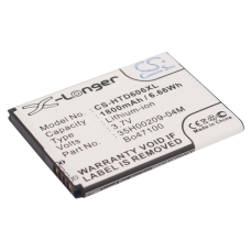 Compatible battery replacement for HTC 35H00209-04M,35H00209-25M,BO47100