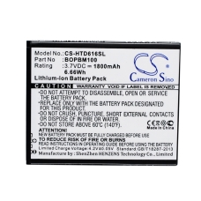 Compatible battery replacement for HTC 701701000951,BOPBM100