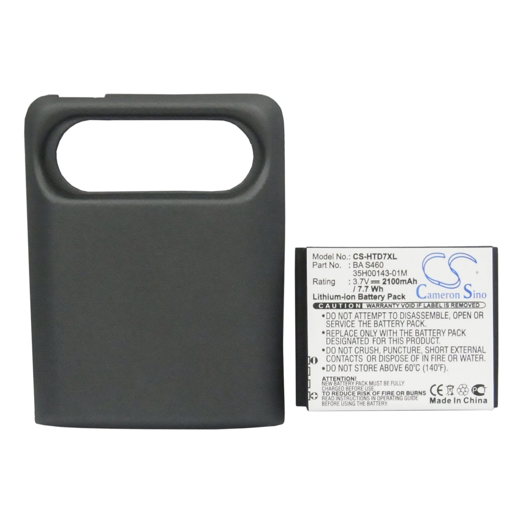 Compatible battery replacement for HTC  BA S460, 35H00154-04M, 35H00143-01M, BD29100