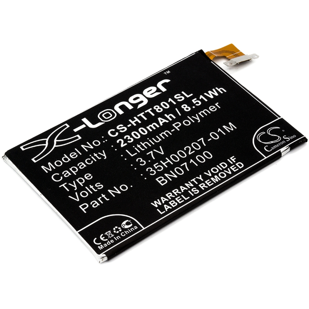 Compatible battery replacement for HTC  BN07100, 35H00207-01M