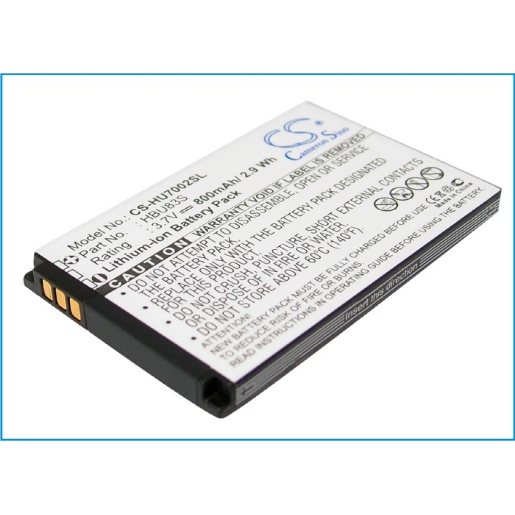 Compatible battery replacement for Huawei  HBC80S, HBC85S