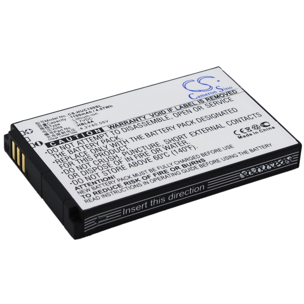 Compatible battery replacement for Huawei  HBL6A, HBC100S