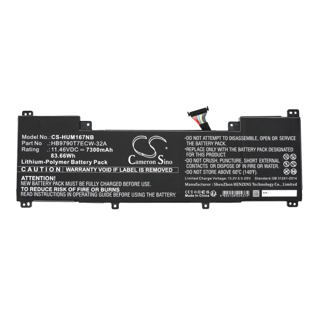 Notebook battery Huawei CS-HUM167NB