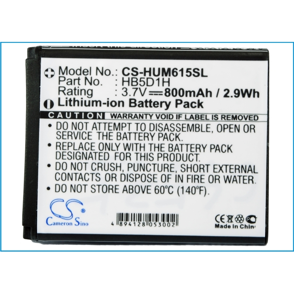 Compatible battery replacement for Cricket  HB5D1H