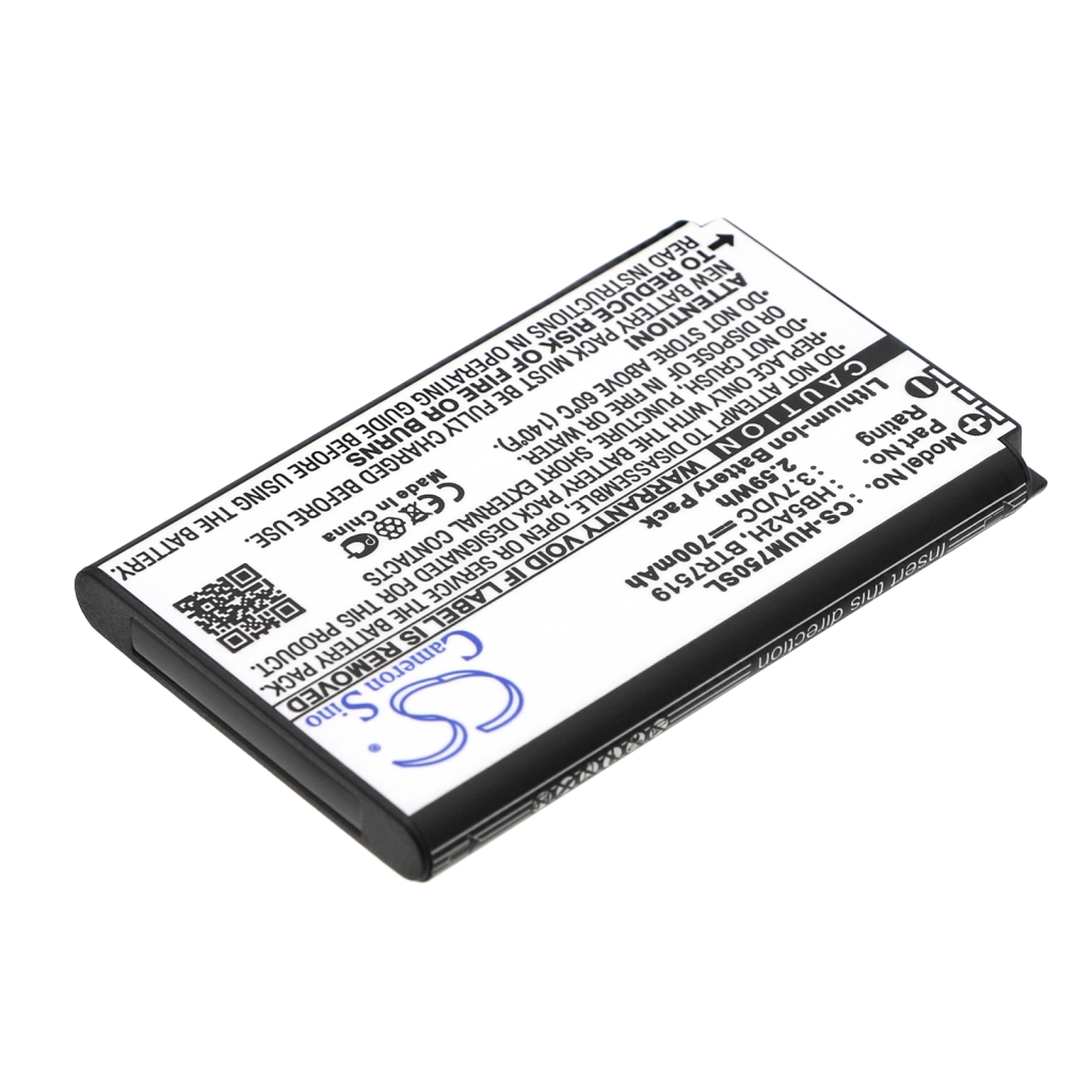 Compatible battery replacement for Huawei  HB5A2H, BTR7519