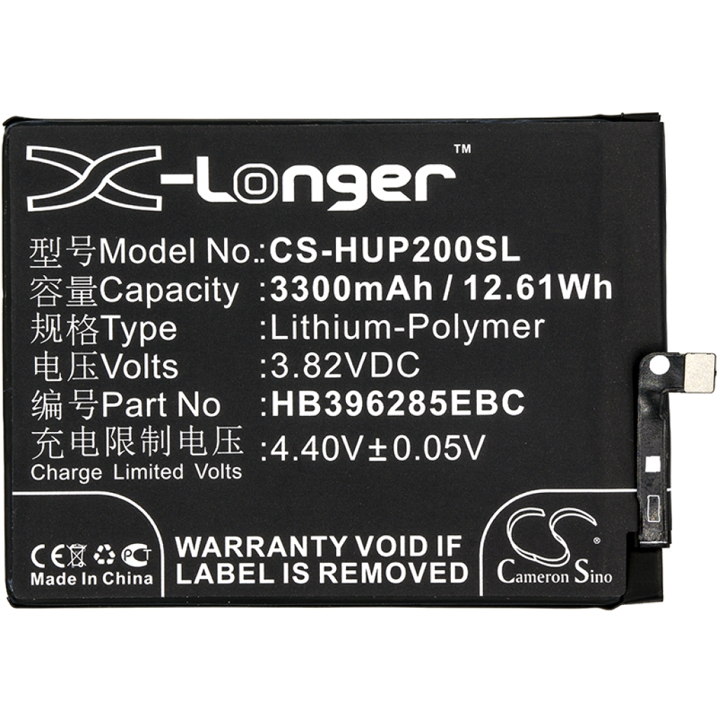 Compatible battery replacement for Huawei  HB396285ECW, HB396285EBC