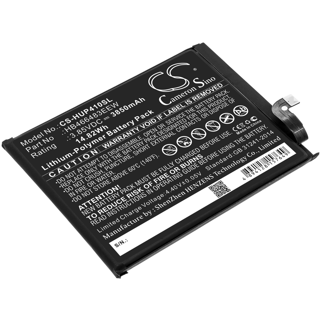 Compatible battery replacement for Huawei HB466483EEW