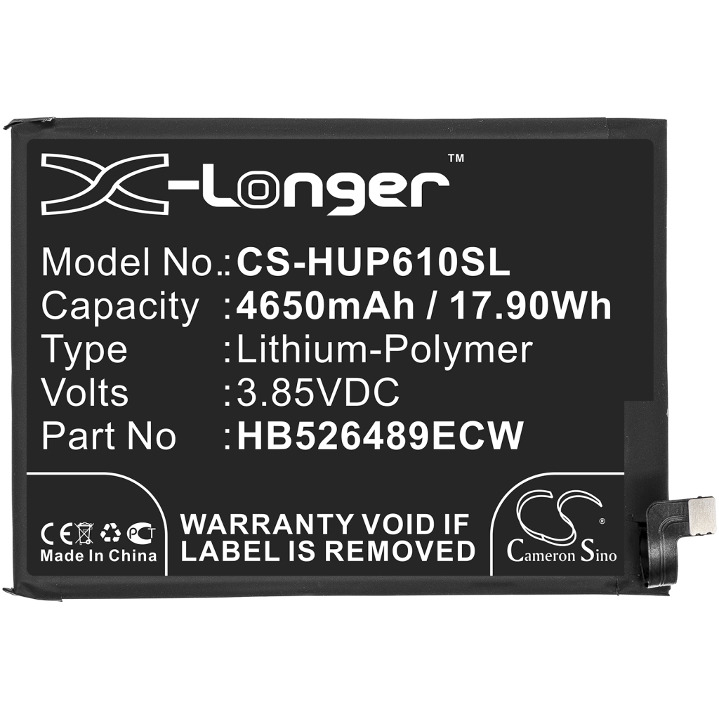 Compatible battery replacement for Huawei  HB526489ECW